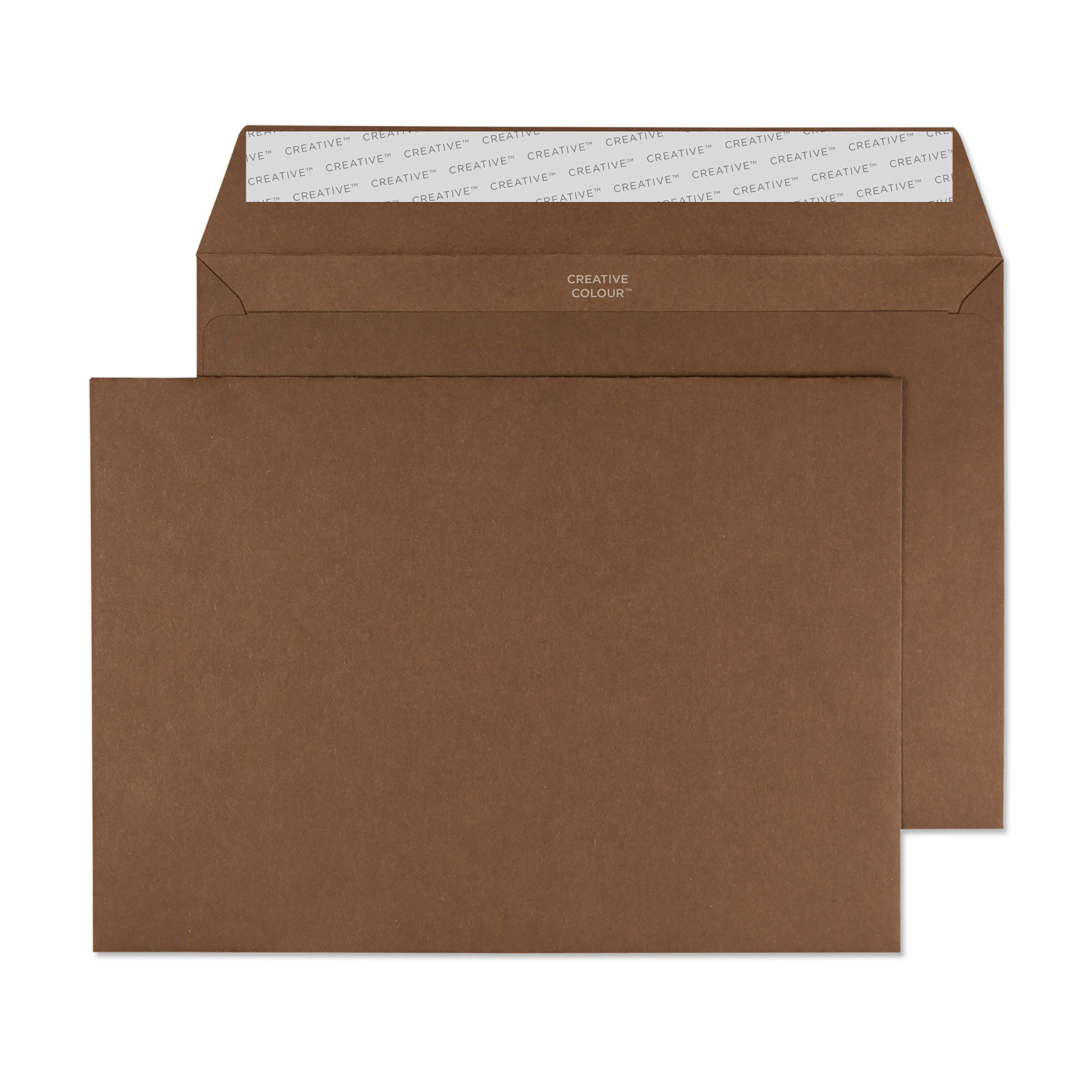 Blake Creative Colour C5 162 x 229 mm 120 gsm Peel & Seal Wallet Envelopes (45323) Milk Chocolate - Pack of 25 — image 1