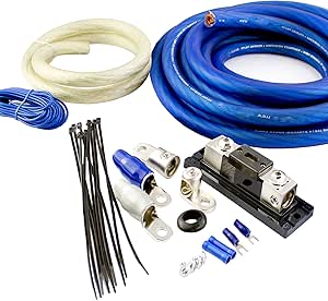 Amazon.com: KIT 0 Gauge OFC Copper 4000 Watts Amplifier Installation