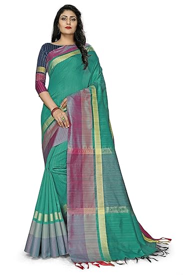 Womens Bhagalpuri Art Silk Saree With Zari Weaving Work