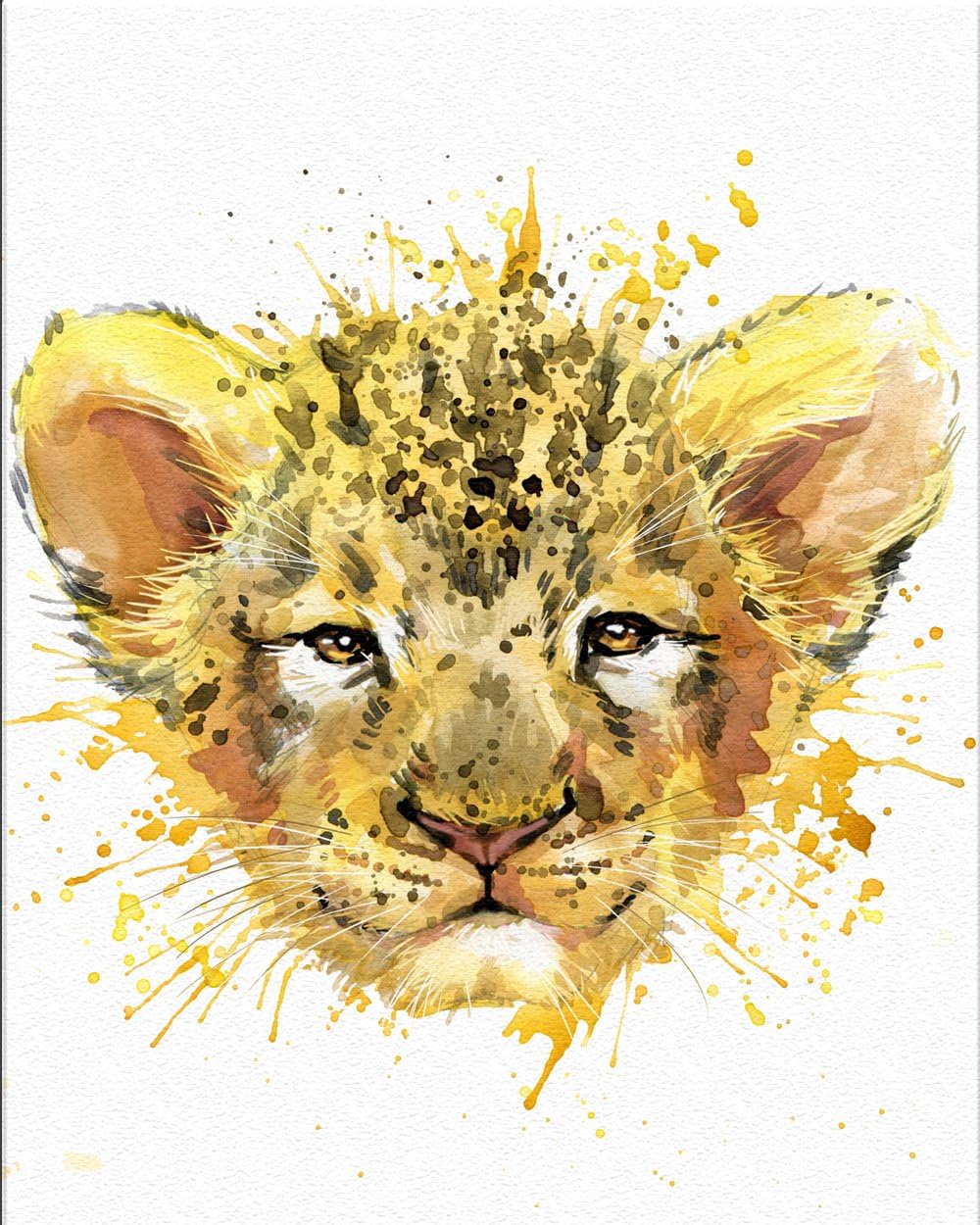 7Dots Art. Baby animals. Watercolor Art Print, poster 8