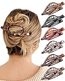 French Concord Hair Clips Claw - 6Pcs Side Slid