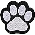 Graphic Dust Paw Print Embroidered Iron on Patch Dog Puppy Animal Wildlife Cute Backpack Camping Hiking Adventure Jean Jacket Sign Symbol