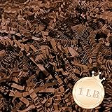 Zankubom 1 LB Brown Crinkle Cut Paper Shred Filler