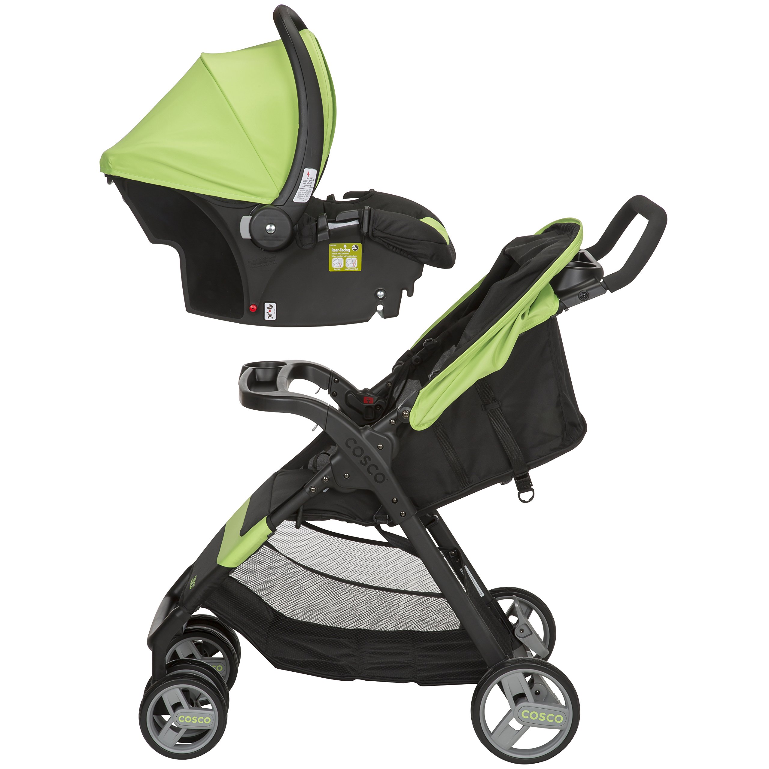 Cosco Simple Fold Travel System with Light 'N Comfy Infant Car Seat