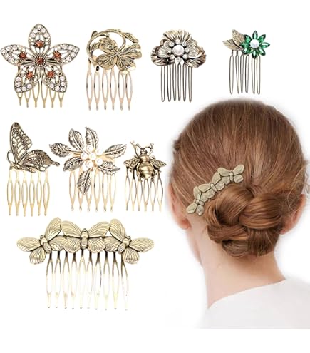 Amazon.com : Pearl Rhinestones Hair Accessories - Crystals  display picture 3