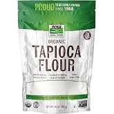 NOW Foods, Organic Tapioca Flour, Gluten-Free and Non-GMO Flour Replacement, 16-Ounce (Packaging May Vary)