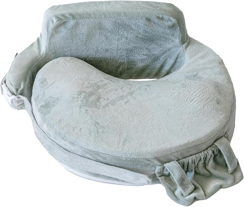 My Brest Friend Super Deluxe Nursing Pillow - Platinum | Ergonomic Breastfeeding Pillow for Ultimate Adjustable Support For M