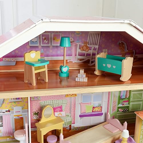KidKraft Grand View Mansion Wooden Dollhouse with EZ Kraft
