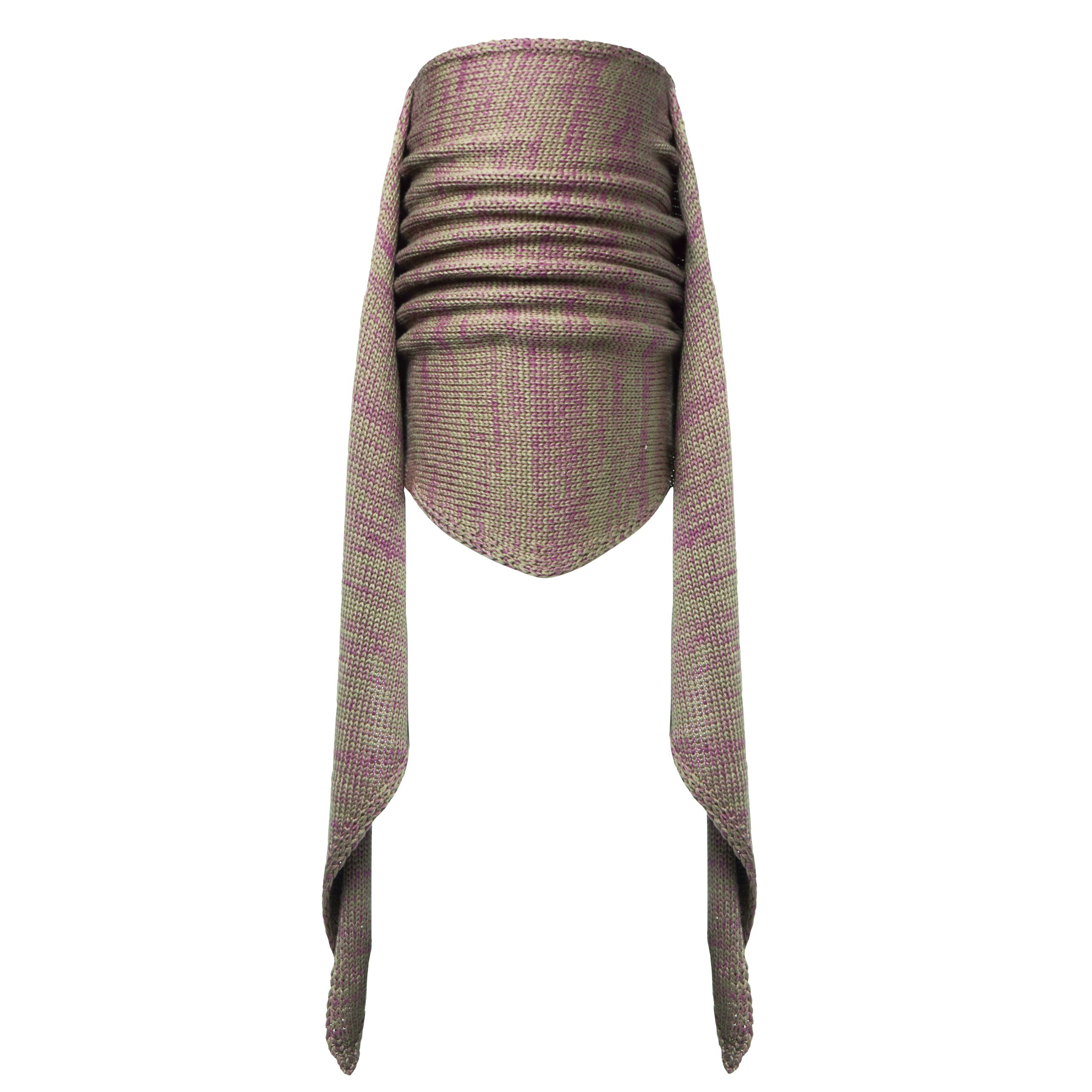 Buff Knit and Polar Bandana - Kirvy Fossil/Brown, Adult/One Size