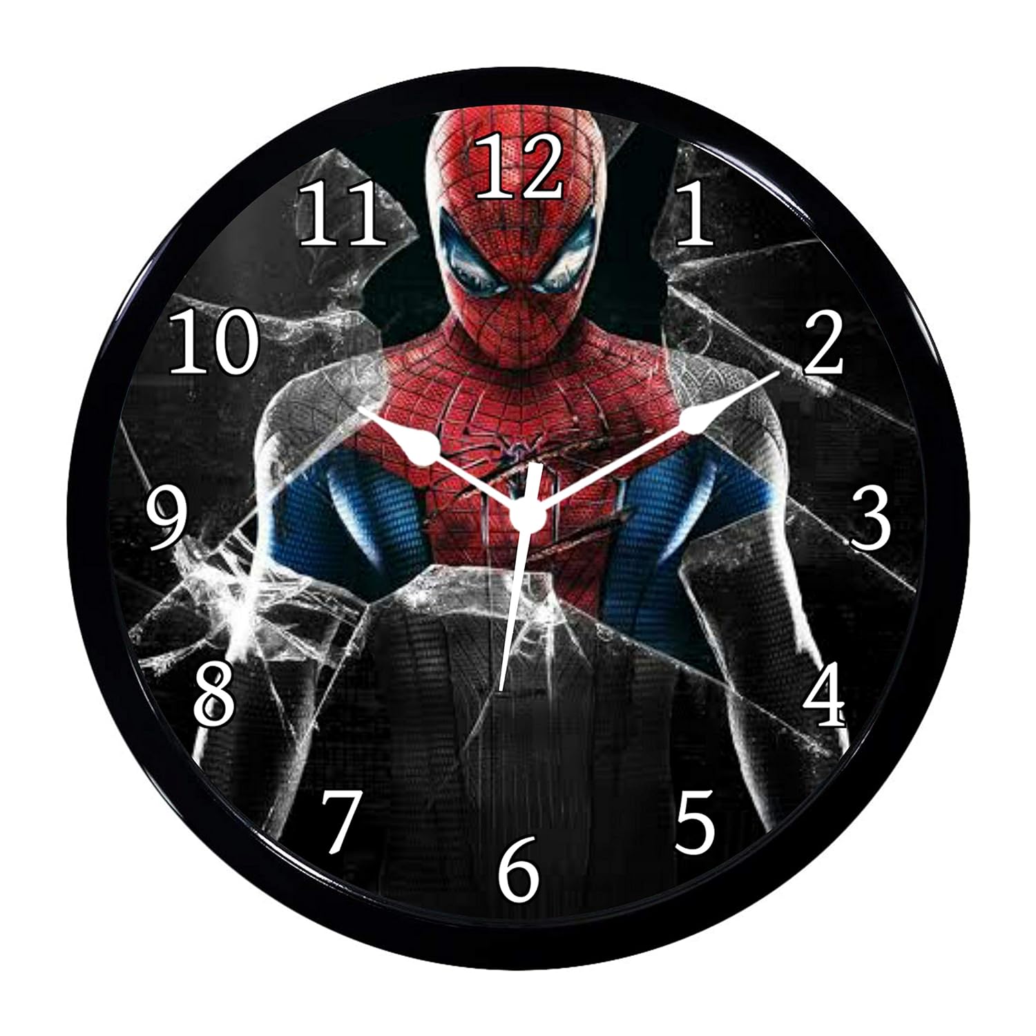 Buy Babawill Spiderman Update Abs Plastic Wall Clock with Glass in