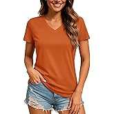 TACVASEN Women's V-Neck T Shirts Short Sleeve UPF 50+ Sun Protection Performance Quick Dry Athletic Workout Tee Tops
