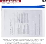 G4GADGET 15 A4 Plus Zip Pouch Document Wallet Assorted Colors Waterproof view 4