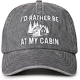 InnoBeta Cabin Gifts Hat, Gifts for Cabin Owner on Christmas, Birthday, Adjustable Embroidered Baseball Cap