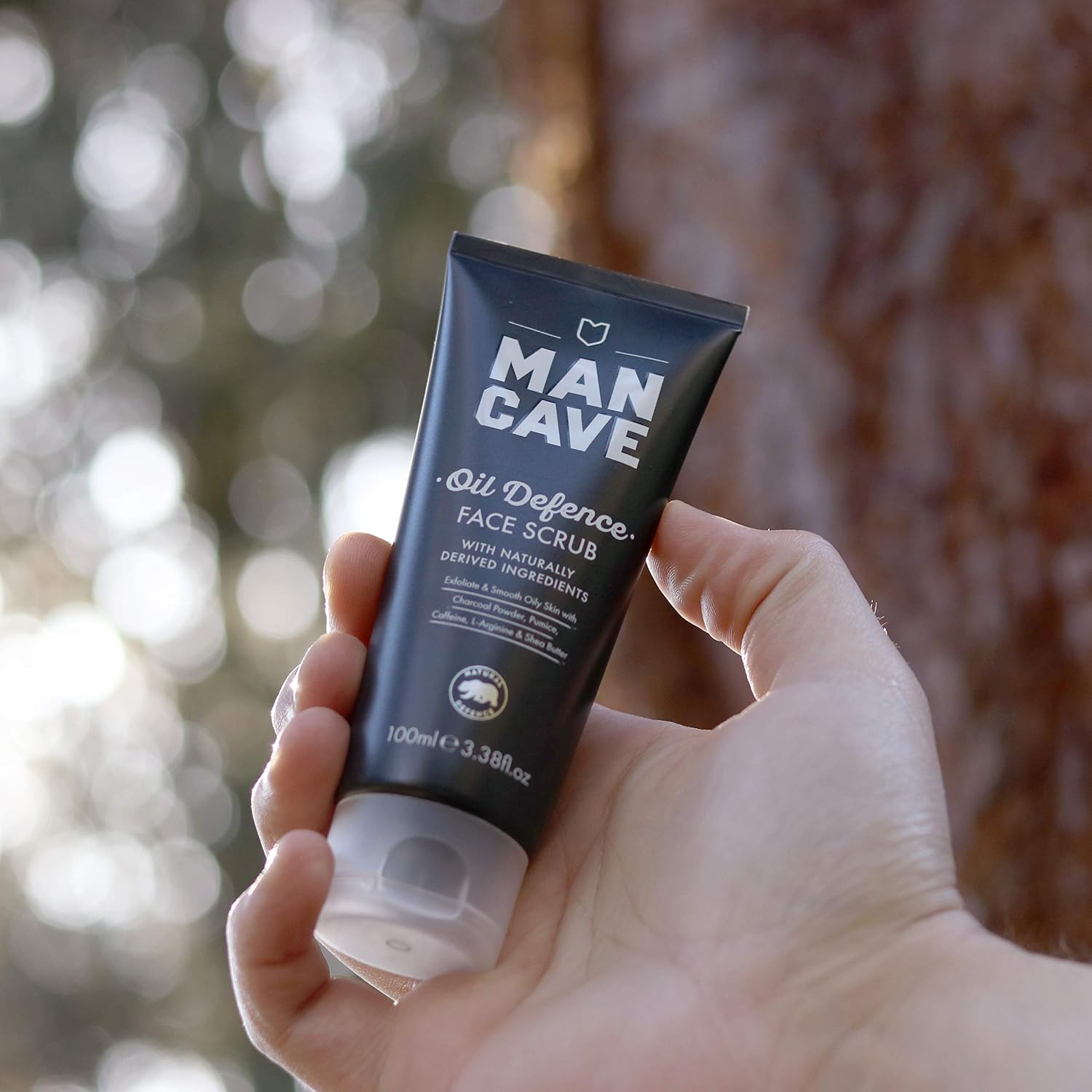 ManCave Charcoal Face Scrub 100ml for Men Exfoliate & Smooth Skin, Dermatlogically Tested, Natural Formulation - Image 5