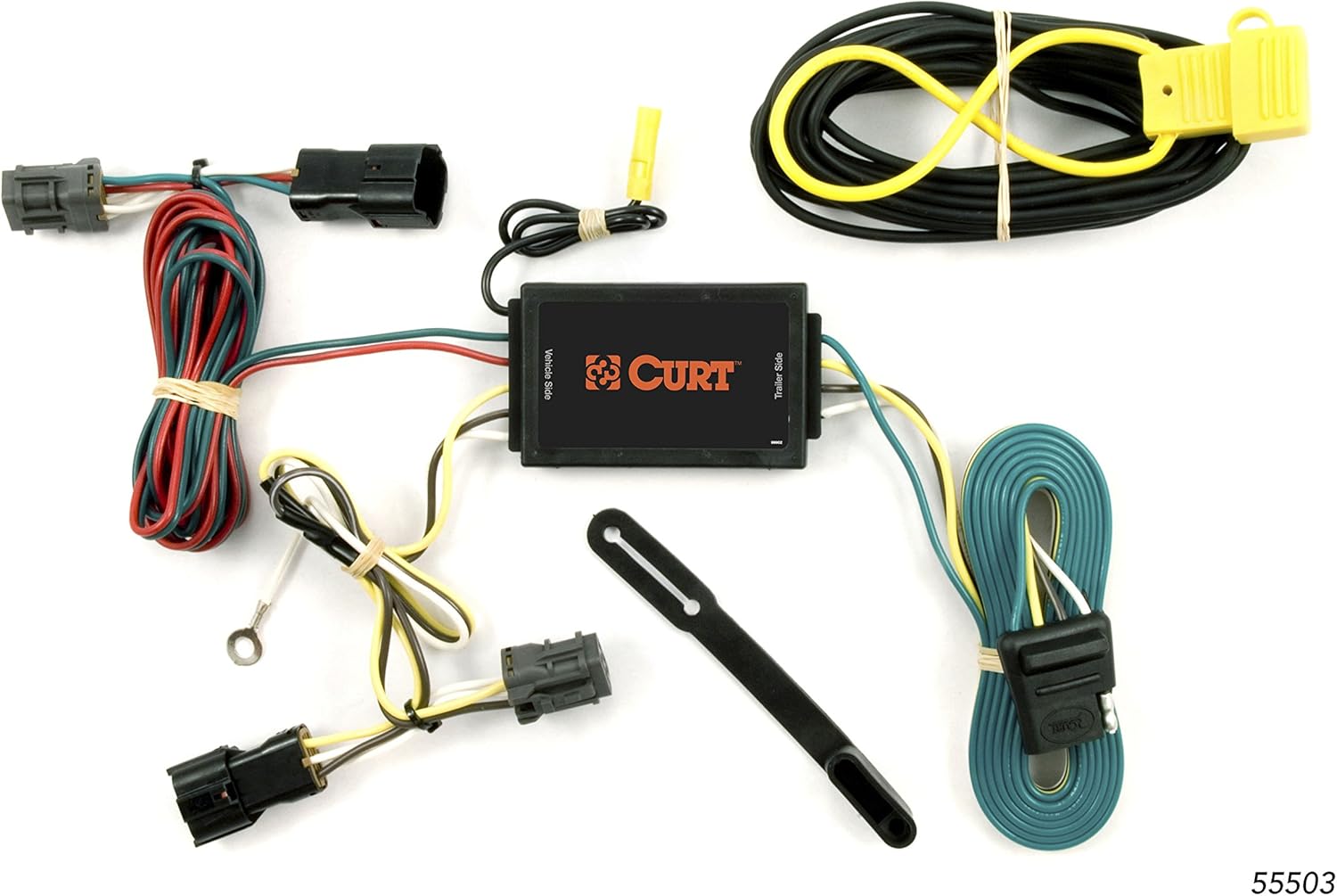 Amazon.com: CURT 55503 Vehicle-Side Custom 4-Pin Trailer Wiring Harness