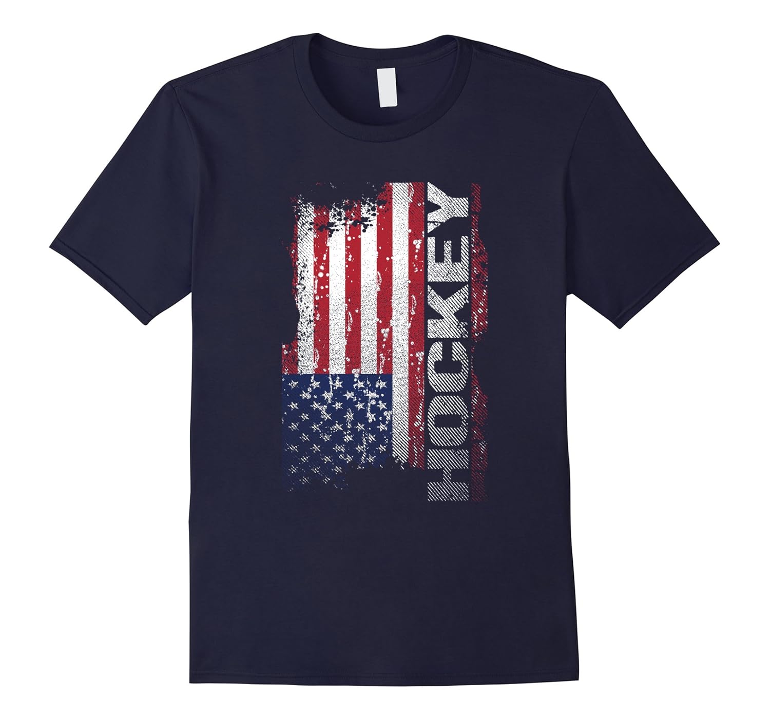 Hockey Player Gifts, Cool USA Flag Hockey T Shirt-ANZ