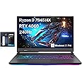 ASUS ROG Strix G17 17.3" QHD 240Hz Gaming Laptop, AMD Ryzen 9-7845HX, 64GB DDR5, 2TB PCIe SSD, NVIDIA GeForce RTX 4060, RGB Backlit Keyboard, Win 11 Pro, Gray, 128GB Hotface Extension Set