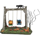 Department 56 Village Collection Accessories Halloween Got a Push Spooky Swingset Figurine, 4.25 Inch, Multicolor