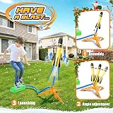 DejaNard Rocket Toy Launcher for Kids 6 Foam Rockets Outdoor Garden Age 3-12 view 3