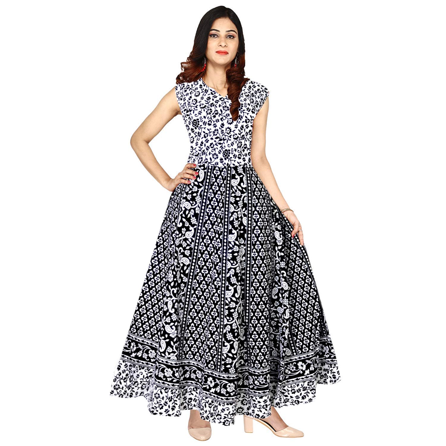 anarkali gown cotton