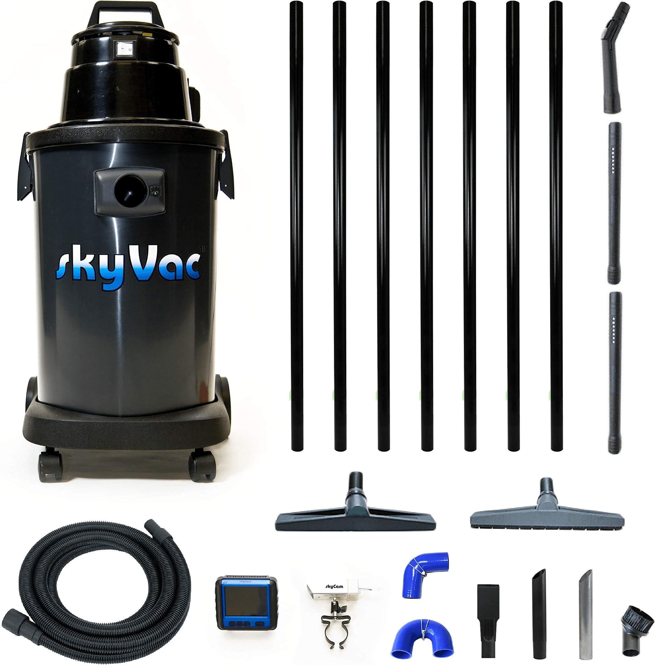 SkyVac Atom Gutter Cleaning Machine 10.5 metres (35ft) Reach (Recordable Camera), 10.5m
