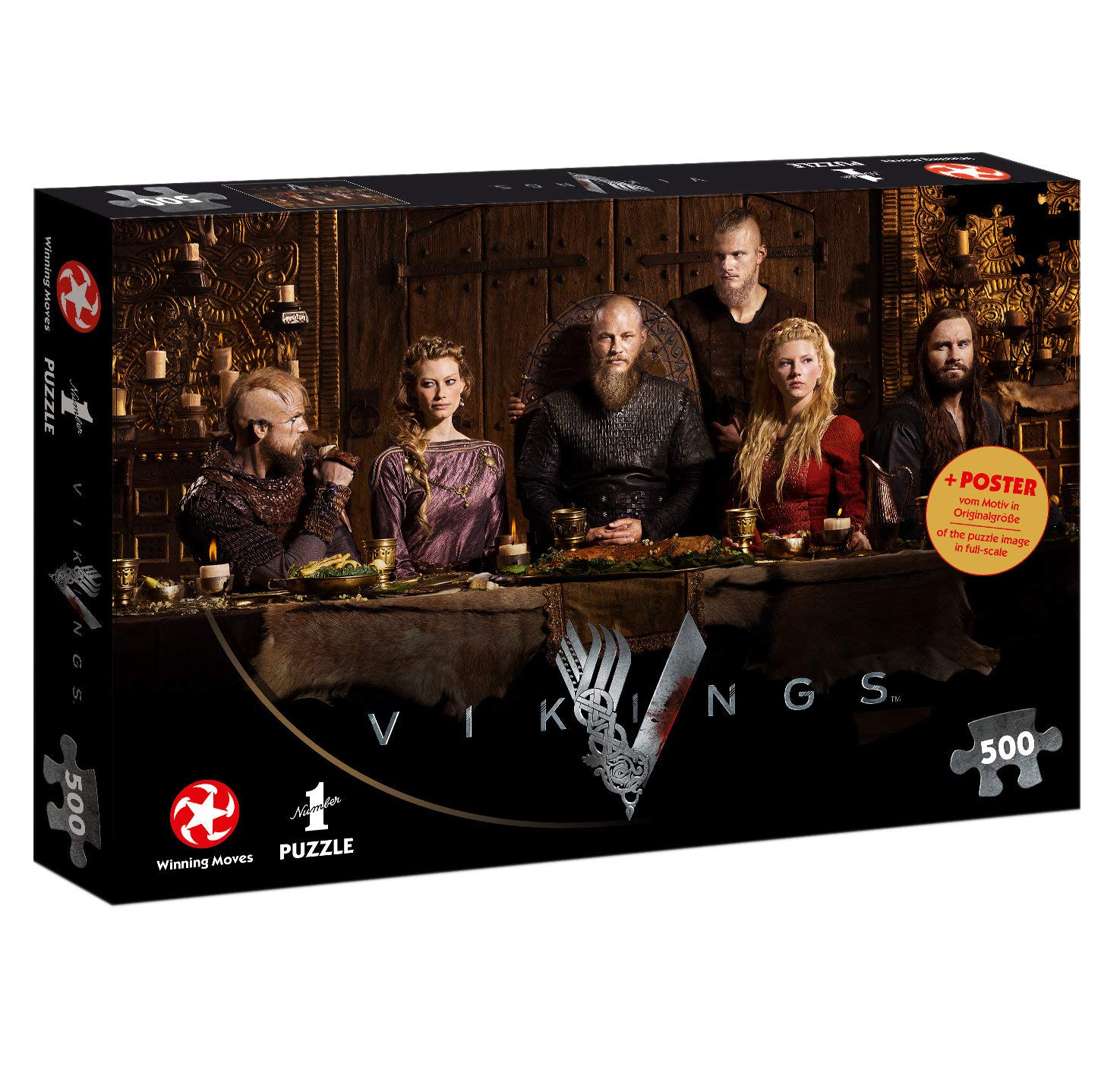 Winning Moves GmbH Puzzle: Vikings Ragnar's Court (500 Teile)