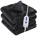 McJaw Heated Electric Throw 50''x60'', Fast Heating