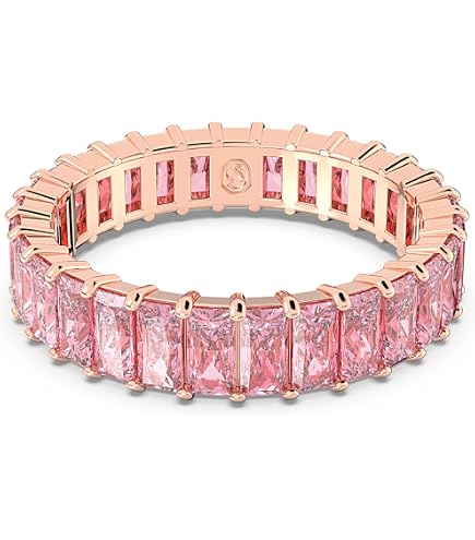 Amazon.com: Swarovski Matrix Vittore ring, Round cut, clear