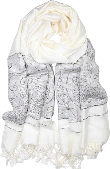 white evening wrap