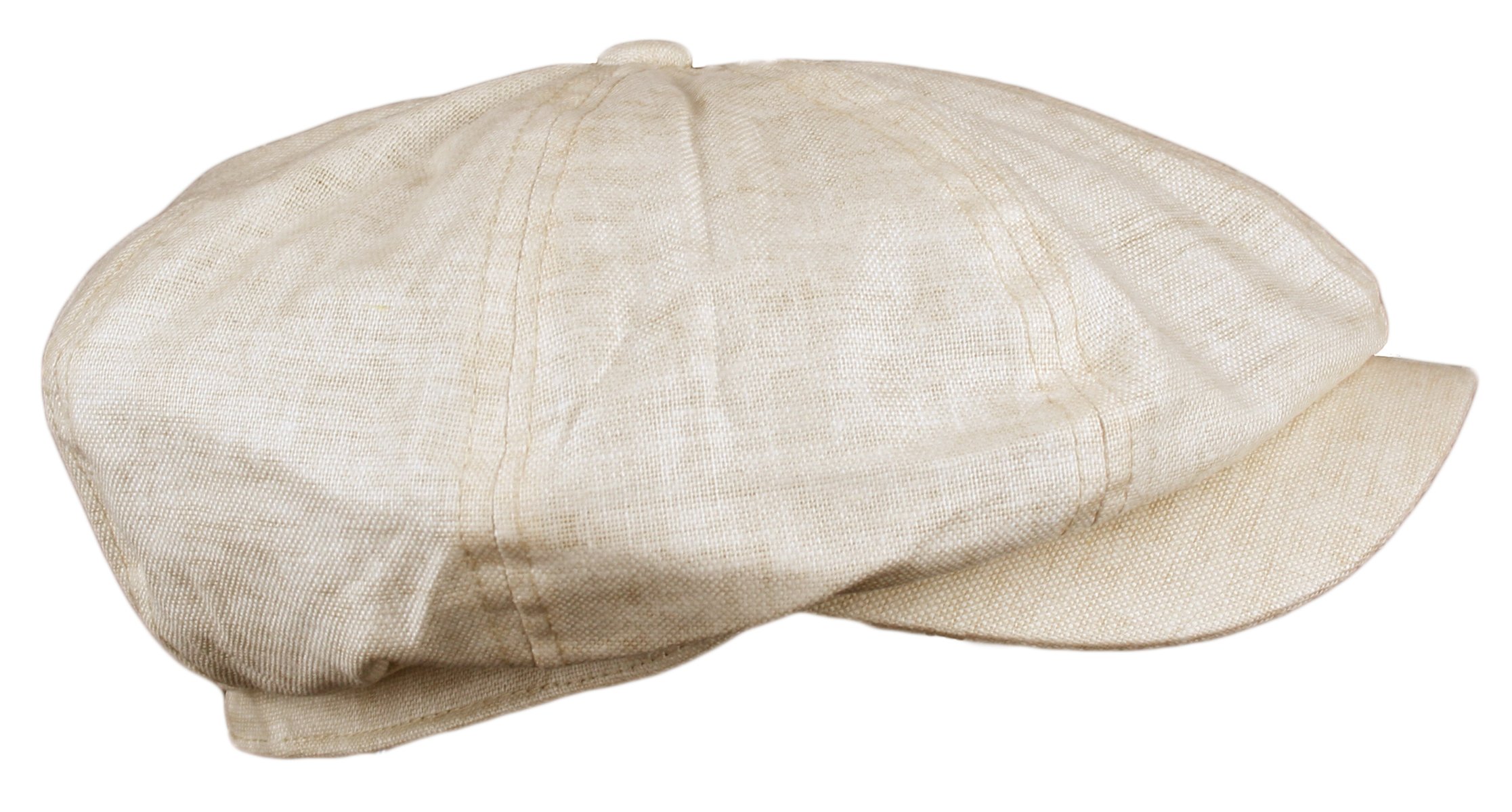 Men's Linen 8 Panel Applejack Gatsby newsboy IVY Hat Buy Online in