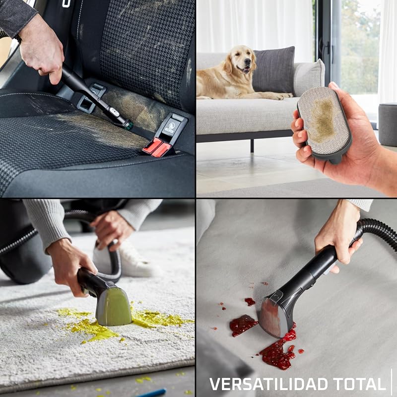 Clean It Compact, Aspiradora tapicerías 400W, 4 Acc, Hasta 11,5 Kpa