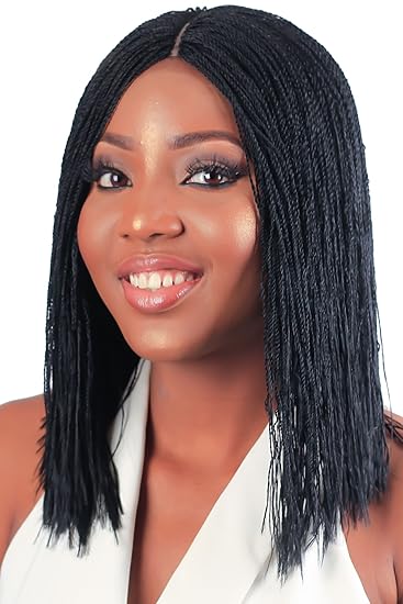 Amazon Com Blunt Bob Micro Twist Wig Black 12 Inches Beauty