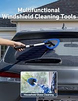 AstroAI Car Windscreen Cleaner with 4 Microfiber Pads Detachable Handle view 7