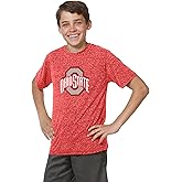 Little King NCAA Boys Youth Knobby Short Sleeve Tee-Big Logo-Team Colors