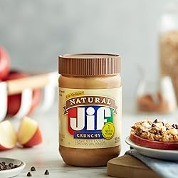 Jif Natural Crunchy Peanut Butter Spread, 16 Ounces