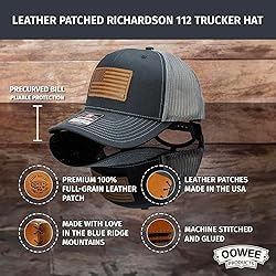 Compass Leather Patch Hat | Machine-Stitched Badge