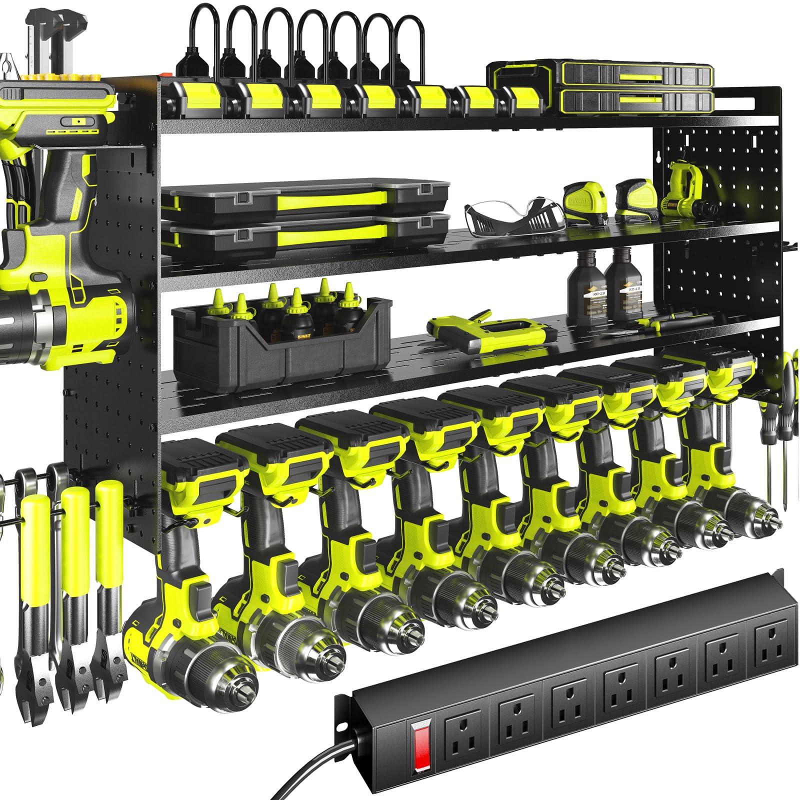 KAFAHOM Power Tool Organizer with Charging