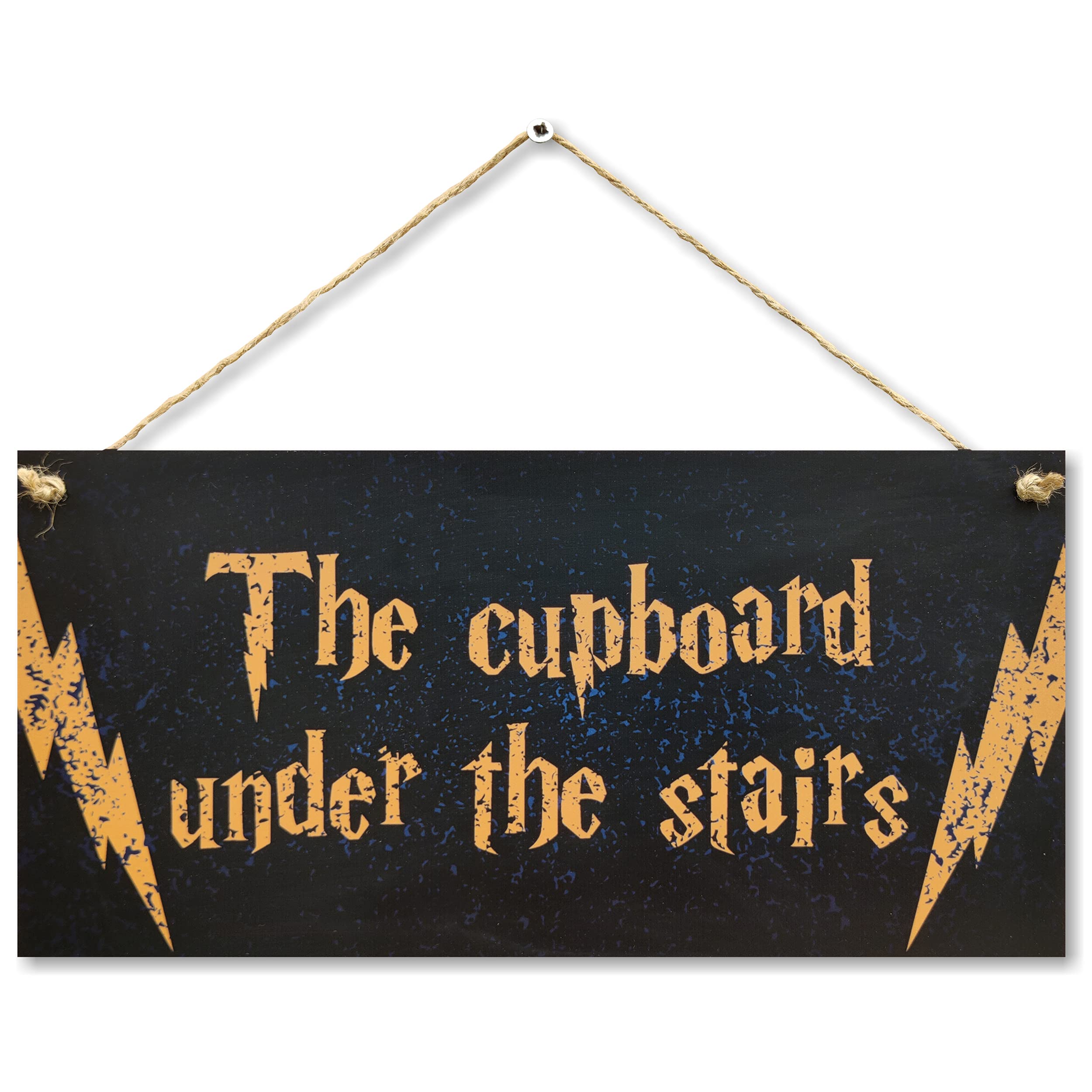 CARISPIBET The Cupboard Under The Stairs | Home Signs Funny Decorative plaques House Decoration Funny Signs Fantasy 6" x 12''