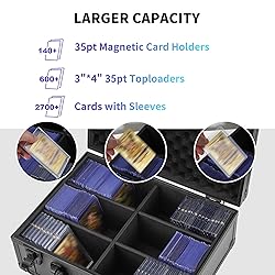HZGXQN Toploader Storage Box for 3" x 4" 35pt Rigid