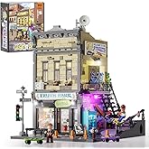 Funwhole Skate-Shop Lighting Building-Bricks Set - Street Fusion City Skate Store Collection LED Light Modular Building Kit 1