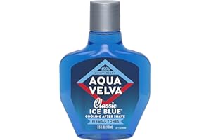 Aqua Velva After Shave, Classic Ice Blue, Soothes, Cools, and Refreshes Skin, 3.5 Ounce