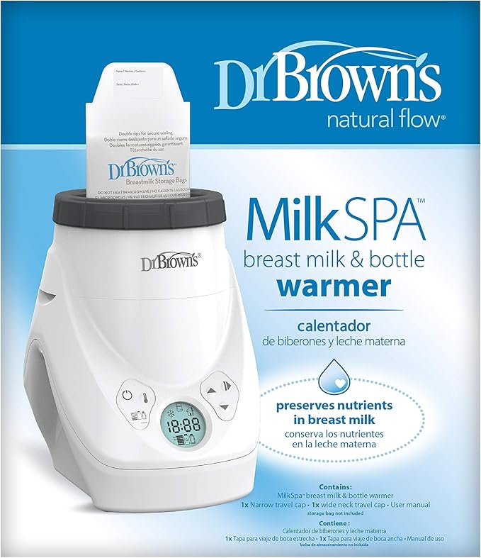 dr brown's natural flow milk spa breast milk & bottle warmer
