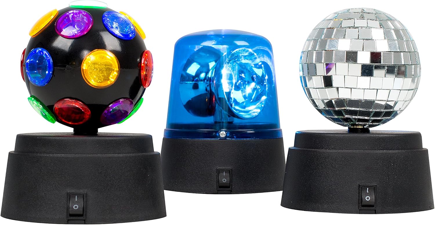 MiniSun – Set de fiesta a pilas – divertida luz multicolor de discoteca