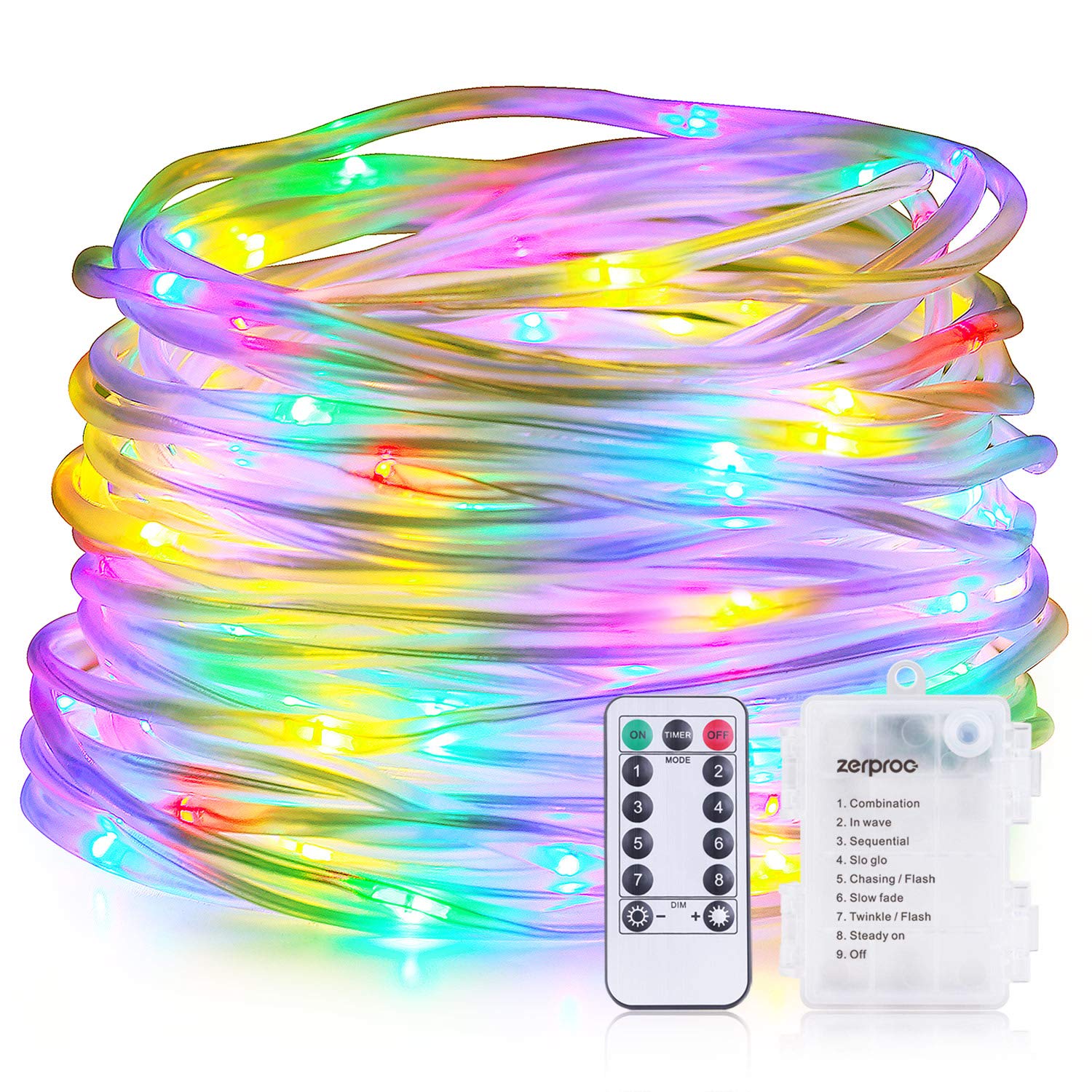 LED Rope Strip Lights 33ft Waterproof Outdoor String Camper Awning for