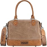 Wrangler Small Doctor Bag for Women Vintage Satchel Bag Western Handbags with Wide Strap