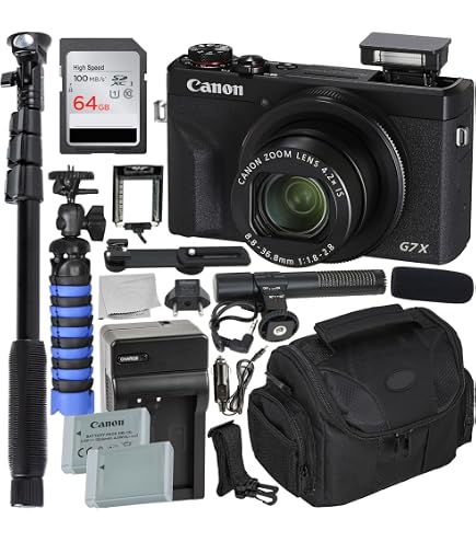 Amazon.com : Canon PowerShot G7 X Mark III Digital Camera (Black