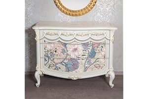 Flortlias Large Decoupage Paper for Furniture, Floral Printed Tissue Paper for Furniture, DIY Crafts Rice Papers, Vintgae Abstract Pink Peony，Letter 33.07" x39.37"