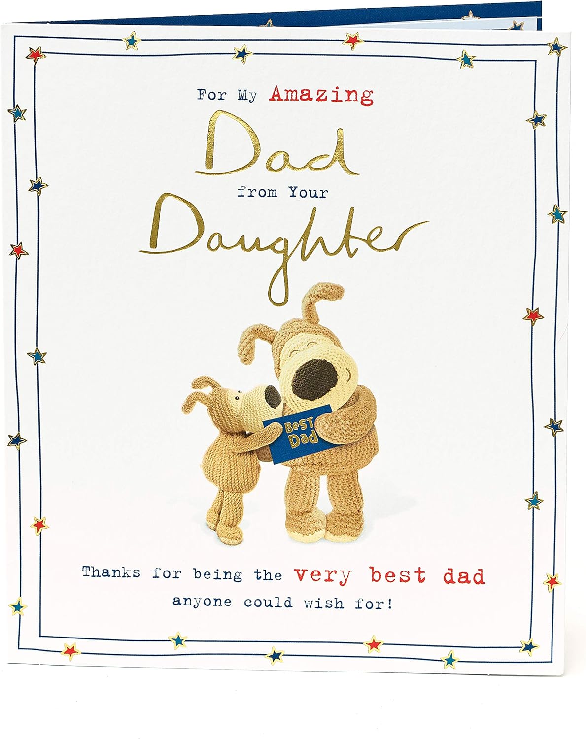 Boofle Dad Birthday Card from Daughter,White,159mm x 184mm - Image 4