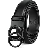 MILORDE Womens Ratchet Leather Dress Belt - 3cm/1.18“ width,Size Customizable Fit,Designs for Dress and Casual