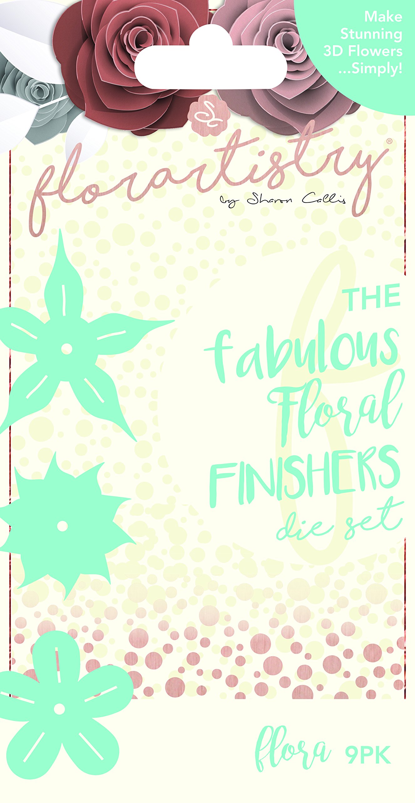 Florartistry Finishing Flourish Die (9 Pieces), Metal, Brown, 26.2 x 11.6 x 0.8 cm